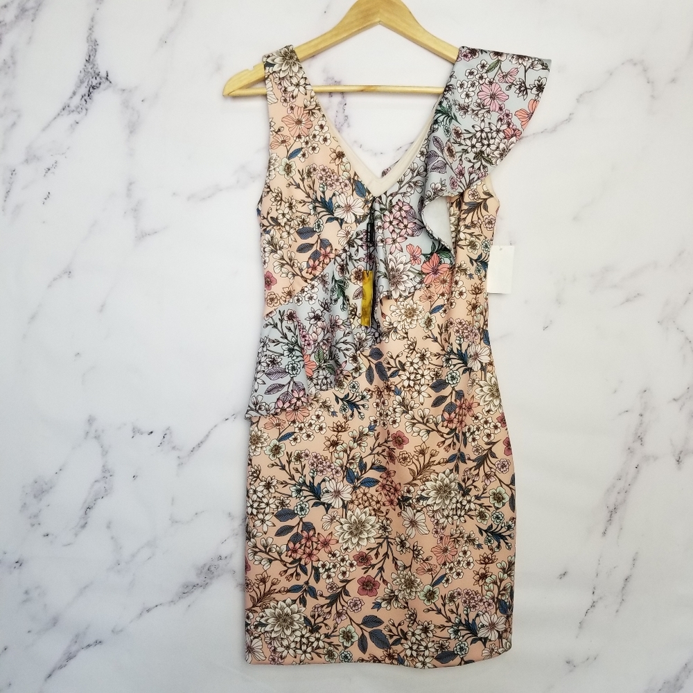 New ALEXIA ADMOR Floral Mini Dress